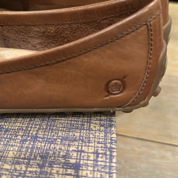 Born Magnolia Leather Loafer with Buckle Cognac Brown Size 6.5 - Picture 4 of 8